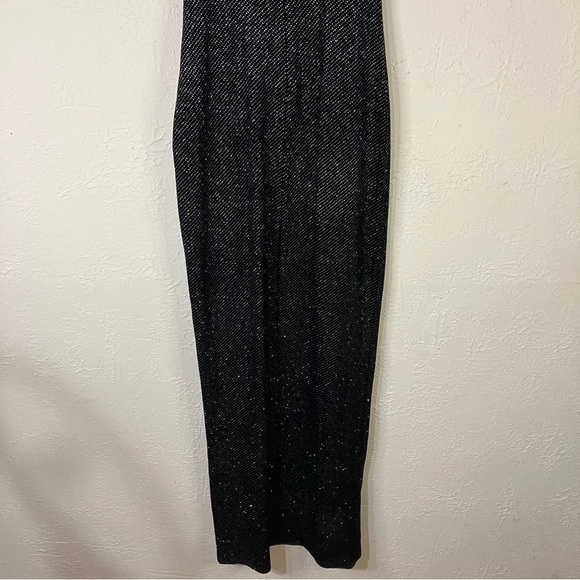 Superdown Kaitlyn Velvet Glitter Maxi Dress in Black - Picture 9 of 12